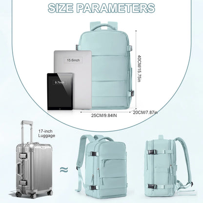 Women Men Hand Luggage Backpack Business College Laptop Travel Backpack Waterproof Carry on mochila viaje cabina avion 40x20x25