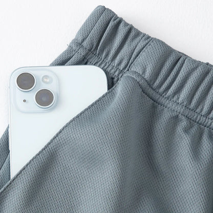 2-Piece Men's Summer Quick drying Sports Suit Loose And Breathable Short Sleeved T-shirt Running And Fitness Black Pocket Shorts