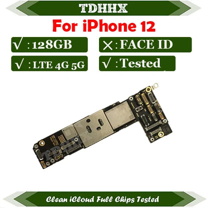 Clean iCloud Mainboard for iPhone 12 MINI Motherboard With Face ID Plate Full Tested Working Logic Board Support Update 12MINI