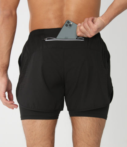 Gym Shorts Men Running Shorts with Liner Pockets Towel Loop Quick Dry Lightweight Workout Men's Breathable Athletic Sport Shorts