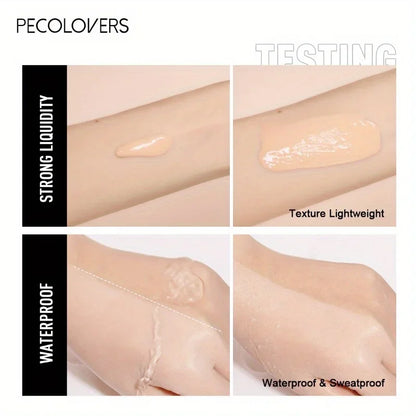 Full Coverage Concealer Foundation - Long-Lasting, Waterproof Natural Matte Finish for Flawless Skin Easy To Create Daily Makeup
