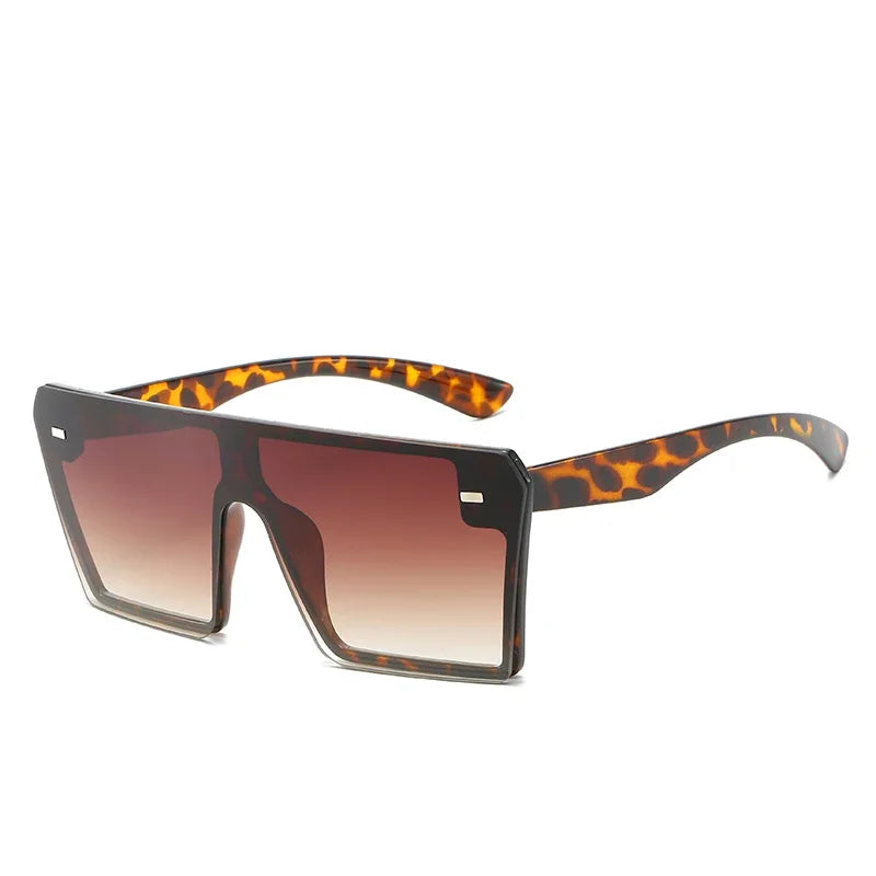 New Top Oversize Square Sunglasses Women Fashion Retro Gradient Sun Glasses 2024 Men Blue Big Frame Vintage Eyewear UV400