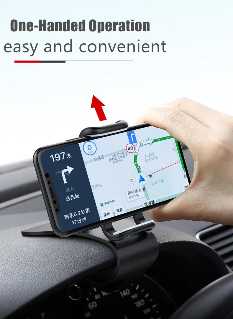 Suporte giratório 360 para celular automotivo, suporte universal para painel de carro, suporte para aderência automática, suporte fixo para celular