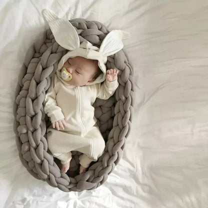 Bunny Baby Romper Long Ears Infant Boy Girl Adorable Animal Rompers Jumpsuit Toddler  Kids Knitted Autumn Rabbit Outift Hooded
