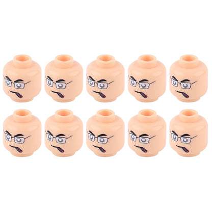 WW2 Military Army Soldier Figures Face Heads Building Blocks City Halloween Accessory Modern SWAT Minifigs Skull Parts Brick Toy