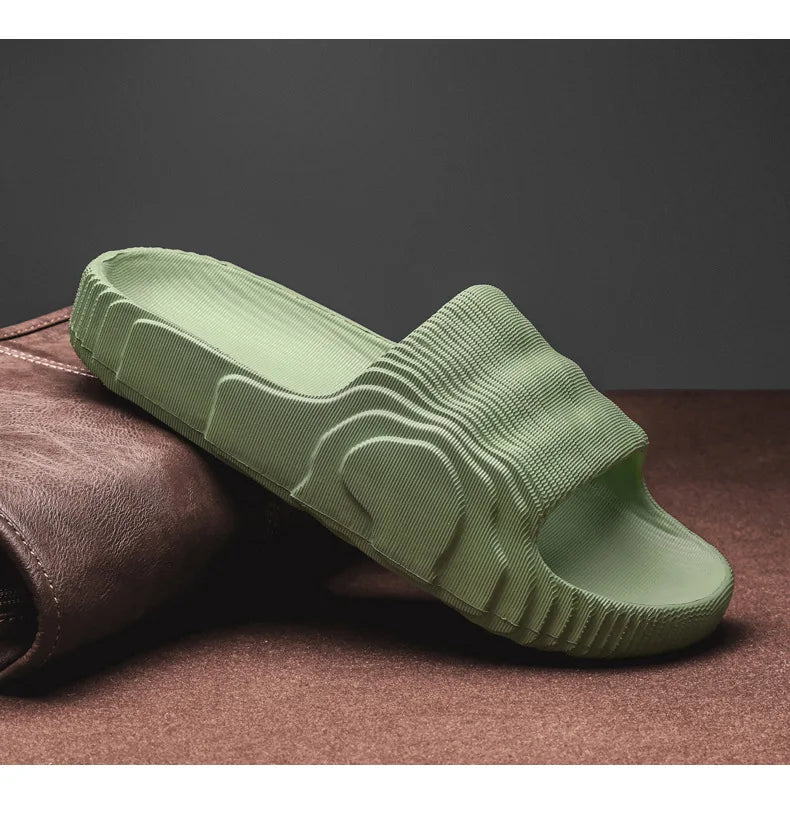 Indoor Outdoor Slippers For Men Women Summer Platform Shoes Soft EVA Anti-slip Couples Bathroom Beach Slides Leisure Sandals