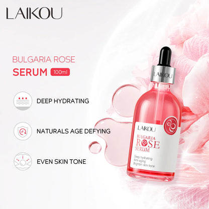 LAIKOU Cherry Blossom or Rose Essence Solution Moisturizing Facial Care Brighten Tighten Hydrating Repair Soothe Soften 100ml