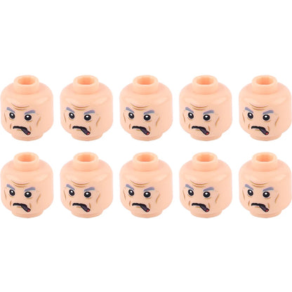 WW2 Military Army Soldier Figures Face Heads Building Blocks City Halloween Accessory Modern SWAT Minifigs Skull Parts Brick Toy