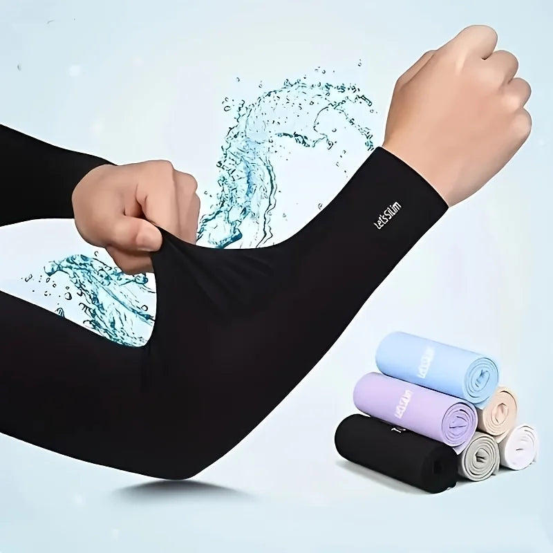 7 pairs of sun and shade arm covers, arm guards, fashionable sleeves, UV resistant arm covers, suitable for cycling and driving,