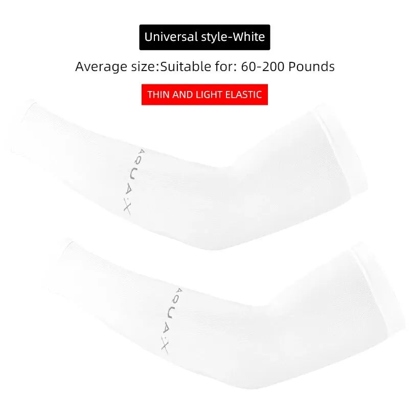 WEST BIKING Ice Silk Sports Arm Sleeves Cycling Sun UV Protection Outdoor Travel Running Gym Fitness Cool Summer Arm Sleeves