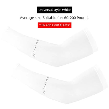 WEST BIKING Ice Silk Sports Arm Sleeves Cycling Sun UV Protection Outdoor Travel Running Gym Fitness Cool Summer Arm Sleeves