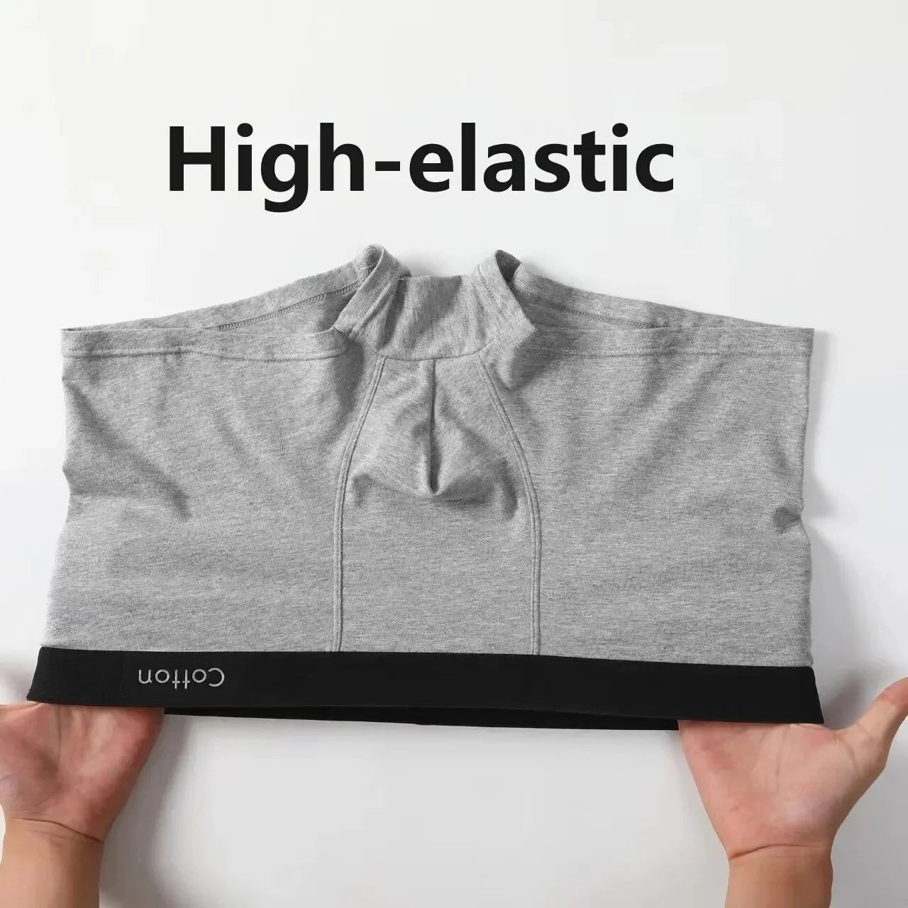 Men's Boxers Cotton Comfort Briefs Underwear Black Gray L XL XXL XXXL Breathable Fashion Fitness Sports