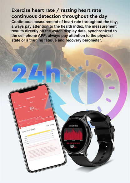 LIGE Women Smart band Watch Real-time Weather Forecast Activity Tracker Watches Heart Rate Monitor Sports Ladies Smart Watch Men