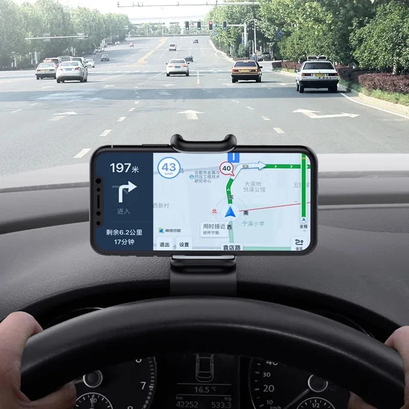 Suporte giratório 360 para celular automotivo, suporte universal para painel de carro, suporte para aderência automática, suporte fixo para celular