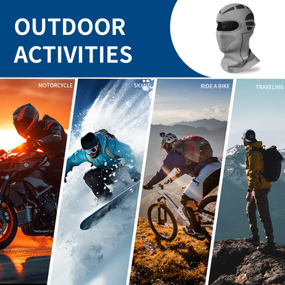 Balaclava Face Mask for Motorcycling, Winter Ski Mask for Men Women, High Stretchy Full Head Balaclava Under Helmet Cold Weather