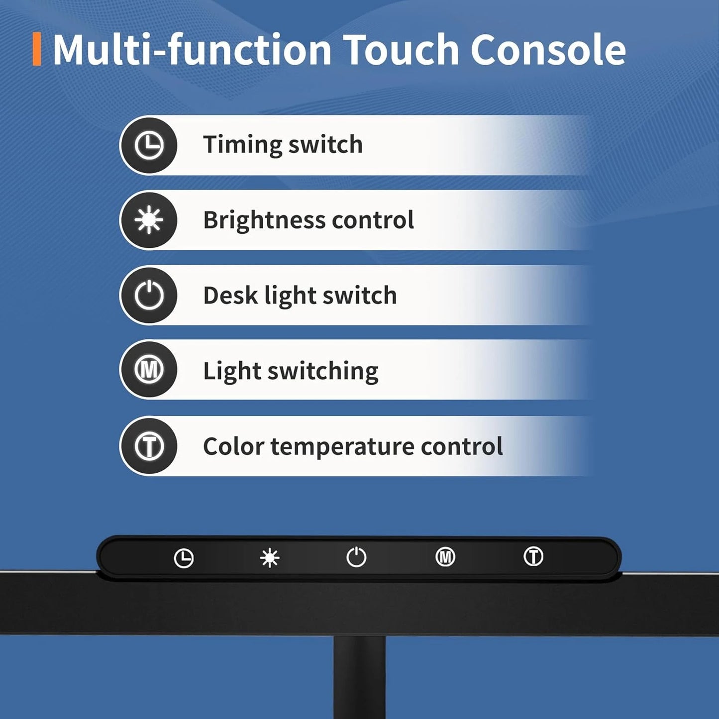 Desk Lamp, 3 Colors Stepless Dimming LED Desk Lamps for Home Office Adjustable Memory Desk Light with Clamp Touch/Remote Control