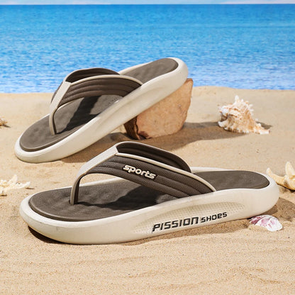 Outdoor Anti-skid Lightweight Mens Flip Flop Summer Casual Men’s Beach Shoes Classic Style Trendy Cozy Holiday Sandals for Man
