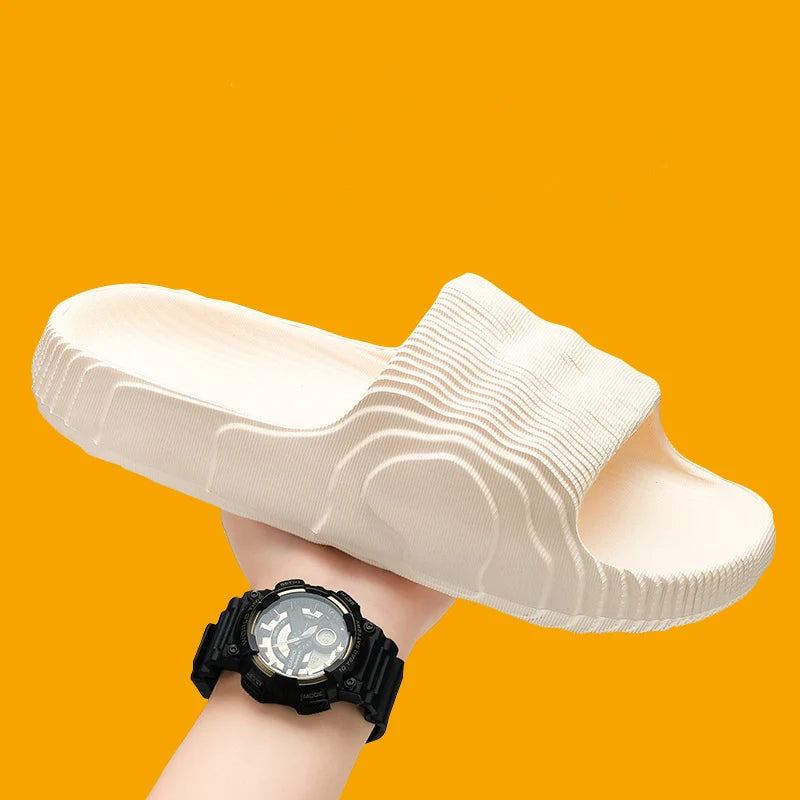 Indoor Outdoor Slippers For Men Women Summer Platform Shoes Soft EVA Anti-slip Couples Bathroom Beach Slides Leisure Sandals