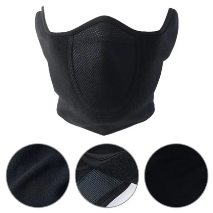 Winter Balaclava Fleece Warmer Motorcycle Face Mask Breathable Half Ski Mask Scarf Motorbike Cycling Bicycle Biker Mask
