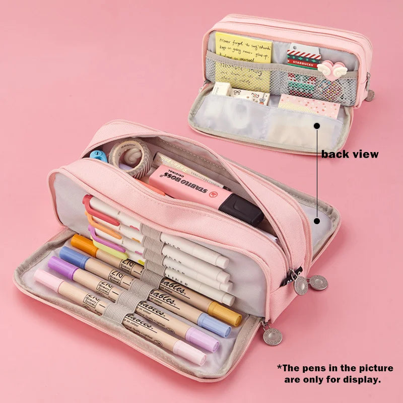 Large Capacity Pencil Case Kawaii Cute Pencil Cases Student Pen Case Big School Supplies Stationery Pencil Bags Box Pencil Pouch