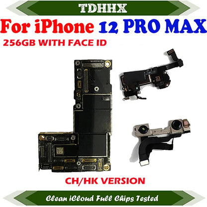 CleaniCloud Full Working Well Mainboard for iPhone 12Pro / 12 Pro MAX Motherboard with Face ID OK Main Logic Board 12Mini