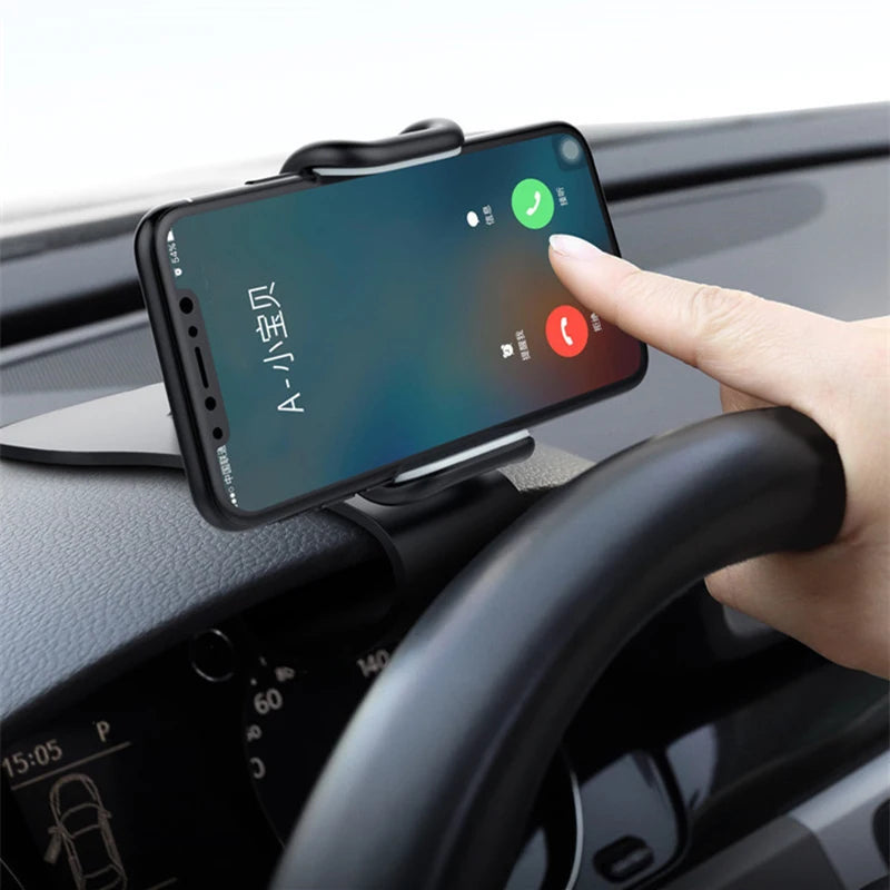 Suporte giratório 360 para celular automotivo, suporte universal para painel de carro, suporte para aderência automática, suporte fixo para celular