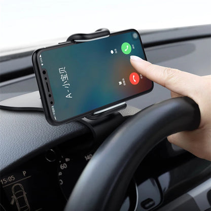 Suporte giratório 360 para celular automotivo, suporte universal para painel de carro, suporte para aderência automática, suporte fixo para celular