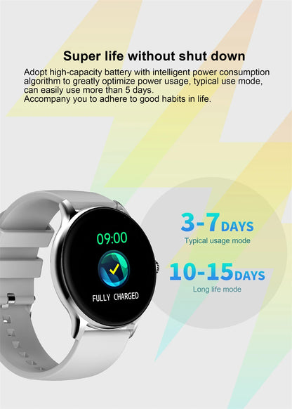 LIGE Women Smart band Watch Real-time Weather Forecast Activity Tracker Watches Heart Rate Monitor Sports Ladies Smart Watch Men