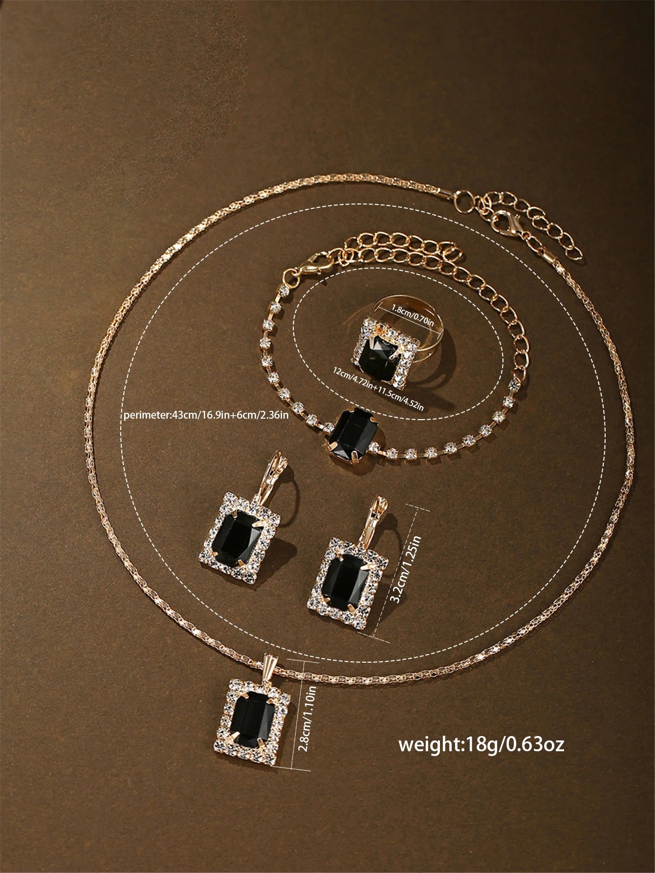 6pcs women's exquisite, small and cute watch + bracelet + ring + earrings set, holiday gift birthday gift