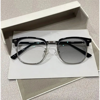 Photochromic Anti Radiation Glasses Eyeglass Eyeglasses for Woman Men Vintage Eyebrow Frame Glasses Fashion Eyewear
