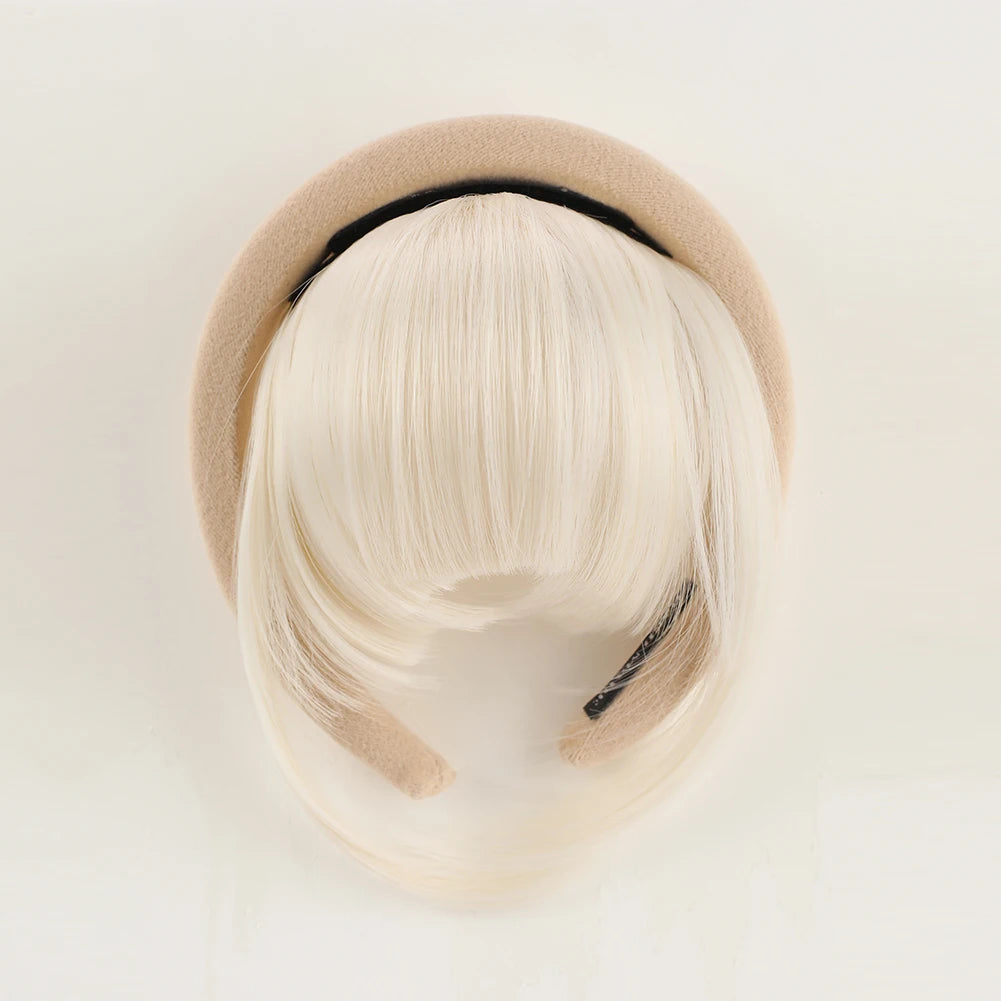 Front Hair Bangs Hair Synthetic Extensions With Magic Paste hair Bands Bangs Wigs Synthetic Wigs Headband for Halloween