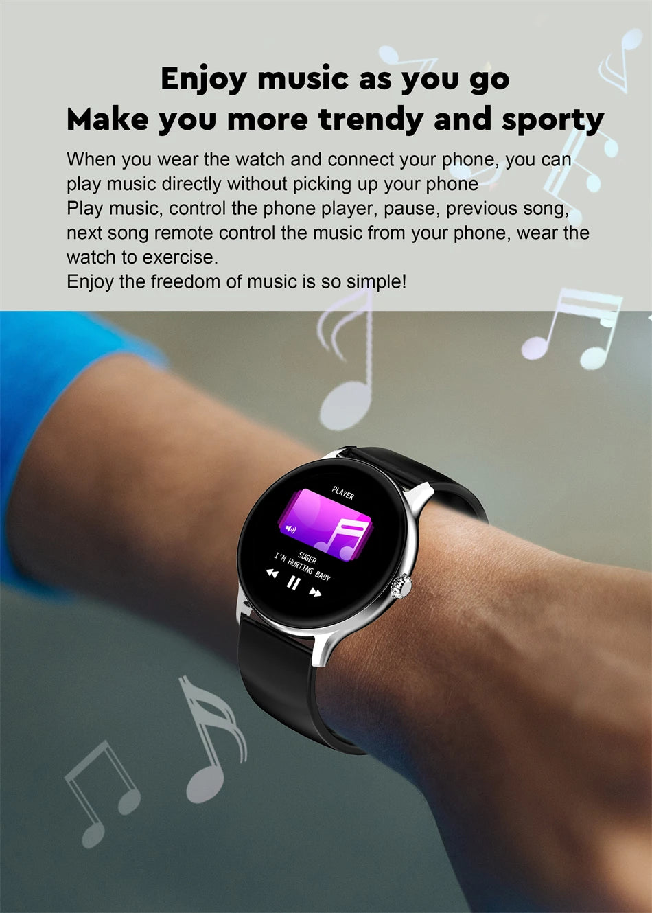 LIGE Women Smart band Watch Real-time Weather Forecast Activity Tracker Watches Heart Rate Monitor Sports Ladies Smart Watch Men