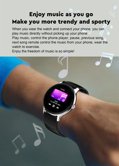 LIGE Women Smart band Watch Real-time Weather Forecast Activity Tracker Watches Heart Rate Monitor Sports Ladies Smart Watch Men