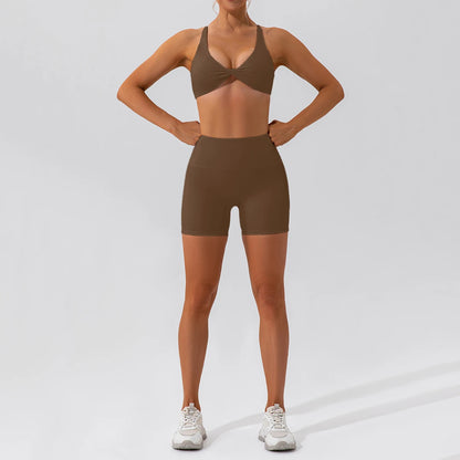 2PCS Yoga Suit Sports Set Women Quick-Drying Gym Set Women Tracksuit Running Workout Long Sleeve Sports Shirt Yoga Clothing