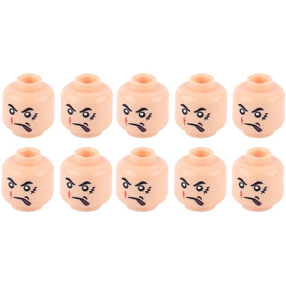 WW2 Military Army Soldier Figures Face Heads Building Blocks City Halloween Accessory Modern SWAT Minifigs Skull Parts Brick Toy