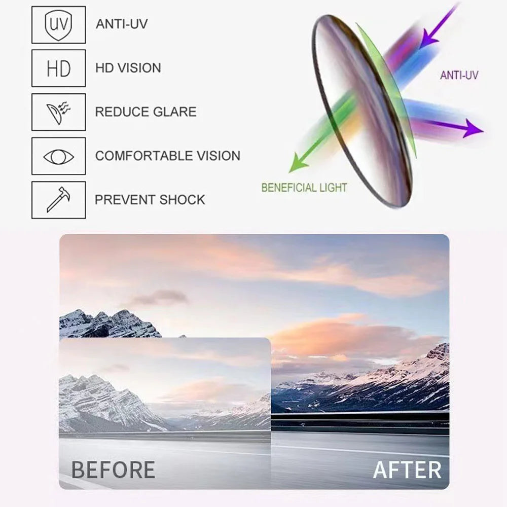 Classic White Gradient Square Sunglasses Women Fashion Retro Night Vision Drivers Goggle Men Big Frame Travel Cycling Eyewear