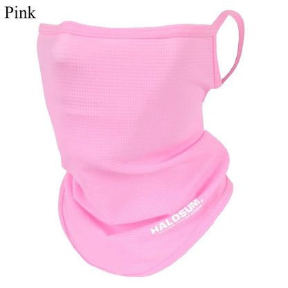 Summer Ice Silk Sun Protection Bike Mask Full Face Mask Balaclava Breathable Sun UV Protection Outdoor Sport Cycling Men Women