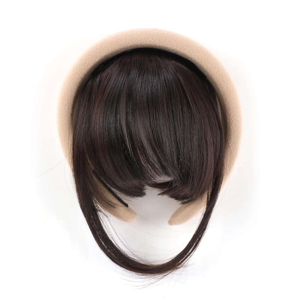 Front Hair Bangs Hair Synthetic Extensions With Magic Paste hair Bands Bangs Wigs Synthetic Wigs Headband for Halloween