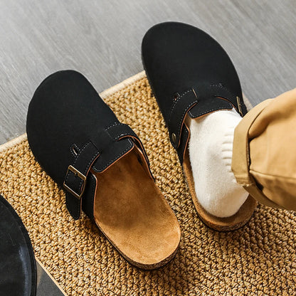 Fashion Men Mules Shoe with Arch Support Birkens Mens Shoes Men's Suede Sandals Retro Cork Clogs Unisex Classic Beach Тапочки