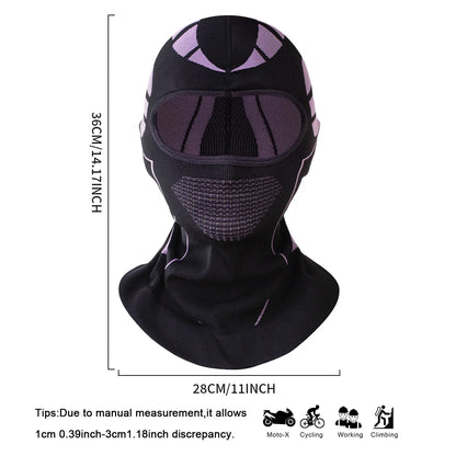 Balaclava Face Mask for Motorcycling, Winter Ski Mask for Men Women, High Stretchy Full Head Balaclava Under Helmet Cold Weather