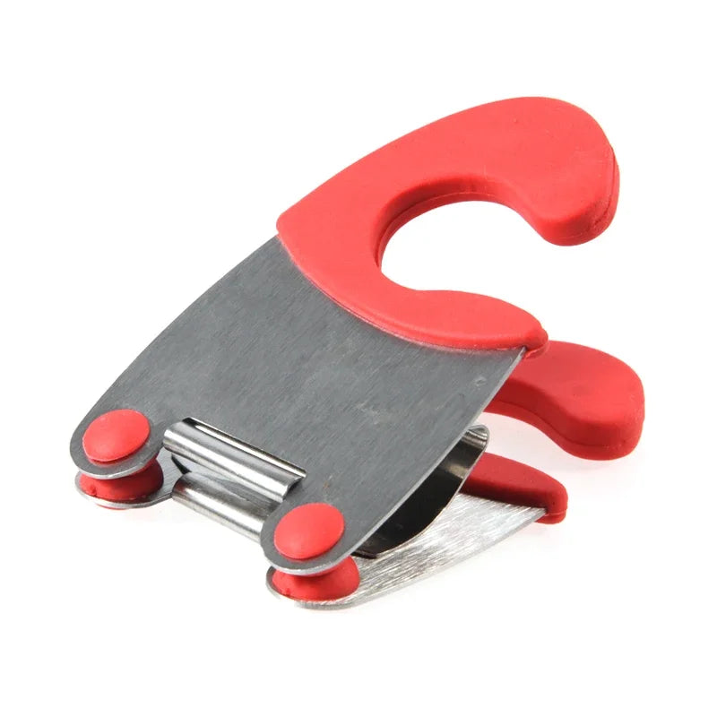 1Pcs Stainless Steel Pot Side Clips Anti-scalding Spoon Holder Kitchen Gadgets Rubber Kitchen Gadgets