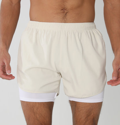 Gym Shorts Men Running Shorts with Liner Pockets Towel Loop Quick Dry Lightweight Workout Men's Breathable Athletic Sport Shorts