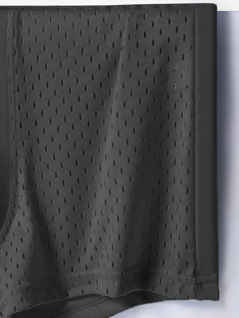 8pcs/set Men's Underwear Ice Silk Mesh Men Panties Breathable Traceless  Fashion Panties Male Solid Color Boxer Shorts