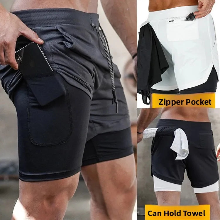 Men's Qui Dry Tee-quarter Length Fitn Running Baskeall Training Camouflage orts Spor Casual Pants Summer Wear