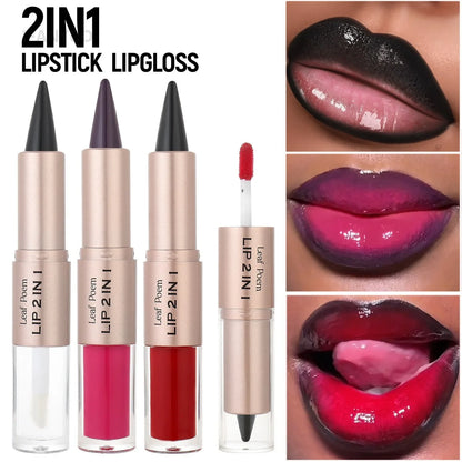 Tapered Lip Liner Lipstick Pen Matte Black Brown Velvet Lipstick Outline Contour Lipliner Water Mirror Moisturizing Lipgloss