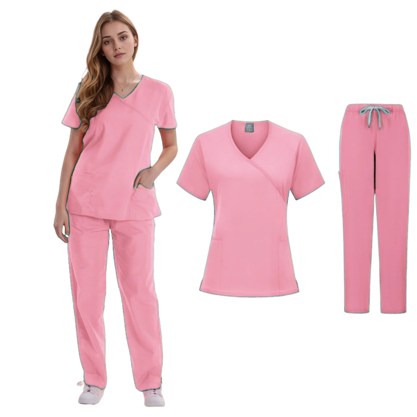 Clinical Uniforms Woman Uniforme Clinica Dental Joggers Scrubs Scrub Suit Medical Hospital Scrubs Uniforms Sets Spa Work Wear