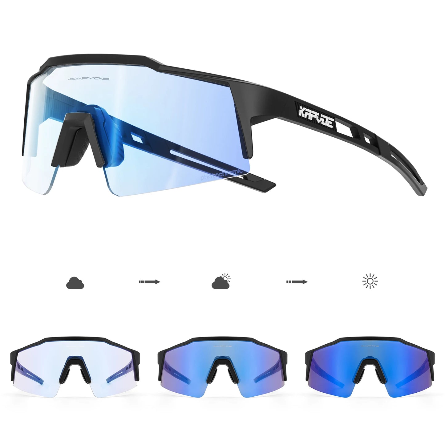 Kapvoe Bike Sunglasses Cycling Glasses for Man MTB Goggles Women Outdoor Camping Hiking Sports  UV400 Riding Bicycle Eyewear