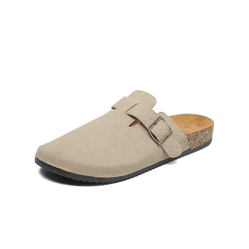 Fashion Men Mules Shoe with Arch Support Birkens Mens Shoes Men's Suede Sandals Retro Cork Clogs Unisex Classic Beach Тапочки