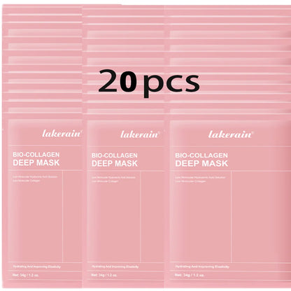 Bio-Collagen Real Deep Mask Supplement Collagen Hydrating Overnight Hydrogel Mask Elasticity Improvement Pore Minimizing Firming