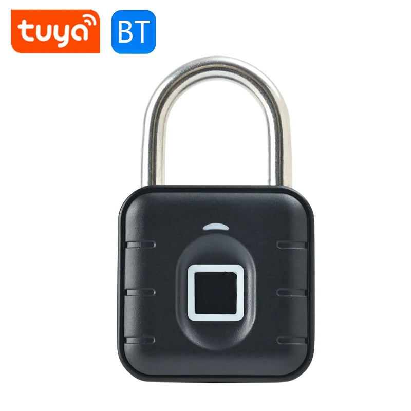 Fingerprint Lock Keyless with Tuya APP Fingerprint Padlock Waterproof Battery-powered for Cabinet Backpack Offices Bicycles